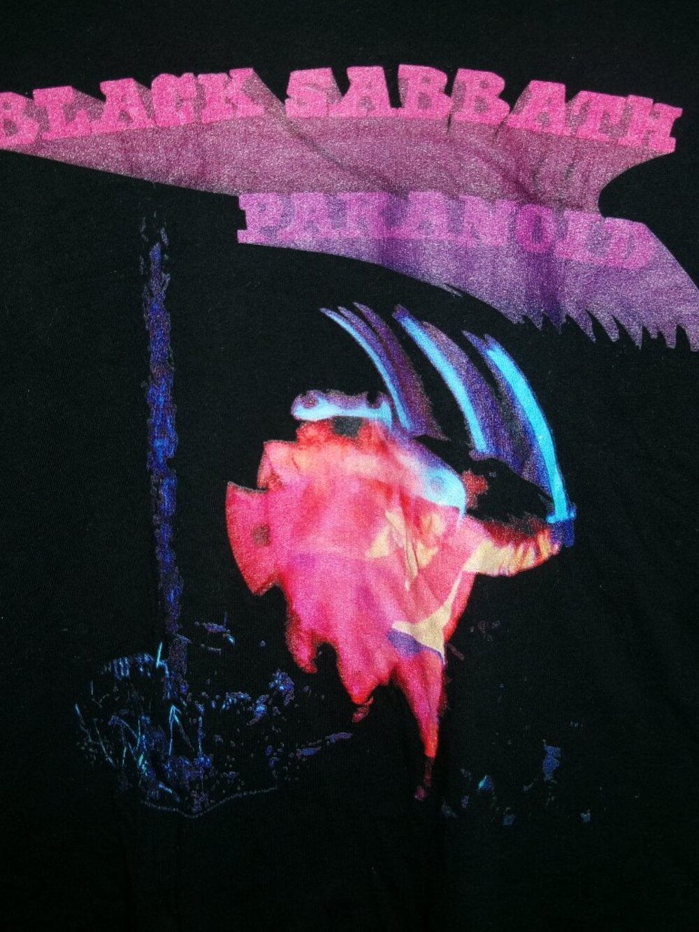 black sabbath paranoid s m women tee - hard rock metal ozzy iommi war pigs 13
